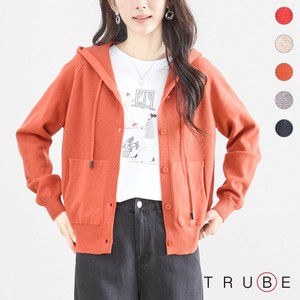 【2025新作】【M〜L】ワッフル編みフーディーニットカーデガン(N22-158) (5号店) FM5