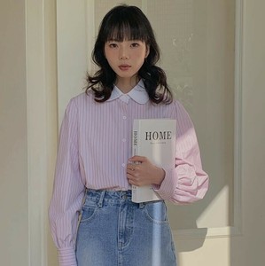 u28686トップス レディース Tシャツ シャツ ブラウス ボーダー 長袖 2色 フレンチ 2025秋新作