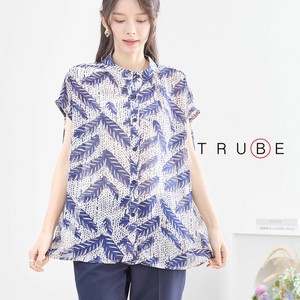Button Shirt/Blouse Feather Collar Blouse [2025 NEW]