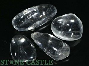 ☆一点物☆【置き石】水晶 (EX) 握り石 (4個セット) No.29 【天然石 パワーストーン】