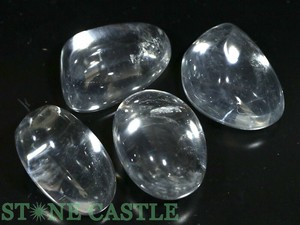 ☆一点物☆【置き石】水晶 (EX) 握り石 (4個セット) No.32 【天然石 パワーストーン】