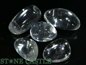 ☆一点物☆【置き石】水晶 (EX) 握り石 (5個セット) No.33 【天然石 パワーストーン】