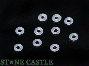 【パーツ】シリコンリング 2mm 白 (約50個) (数量限定商品) 【天然石 パワーストーン】