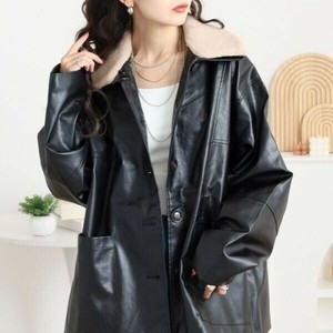 Jacket Faux Leather Coverall