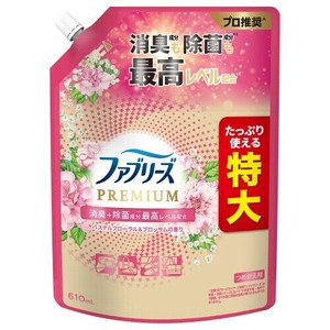 ファブリーズW除菌＋消臭プレミアム　パステルフローラル＆ブロッサムの香り　つめかえ特大サイズ 610ml