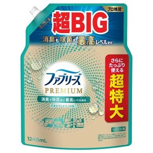 ファブリーズW除菌＋消臭プレミアム　清潔なランドリーの香り　つめかえ用4回分 1240ml 【エアケア製品】