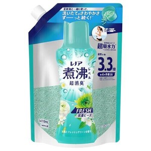 レノア煮沸レベル消臭抗菌ビーズ　フレッシュグリーンの香り　詰替　超特大 1410ml