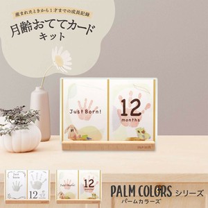 【シヤチハタ】PALM COLORS(パームカラーズ) 月齢おててカードキット