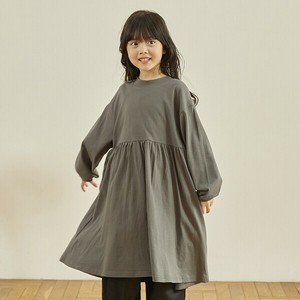 Kids' Zipper Hoodie Gathered Dress