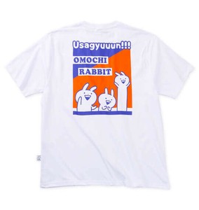 うさぎゅーん! 大きいサイズ プリント半袖Tシャツ ホワイト