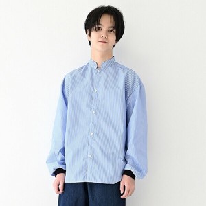 Button Shirt/Blouse Stripe Casual