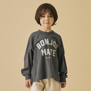 Kids' 3/4 Sleeve T-shirt Bonjour Long T-shirt Casual
