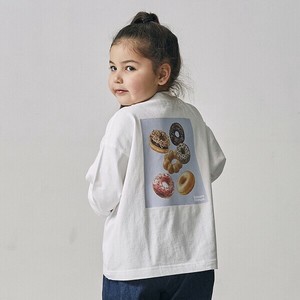 【25FW新作】Donut L/S Tシャツ　ポップ　ドーナツ　ロンT　むすめふく　むすこふく　リンクコーデ