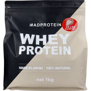 ※MADPROTEIN ホエイプロテイン ナチュラルストロベリー 1kg