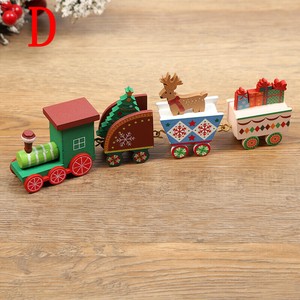 クリスマス列車  木製 置物  WCMA337