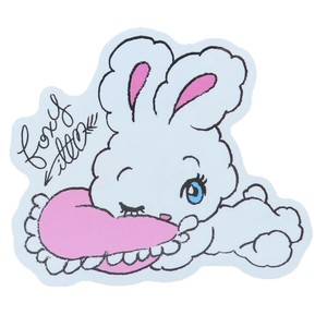 【ステッカー】foxy illustrations ステッカー CREATORS CIRCUS Bunny with Cushion