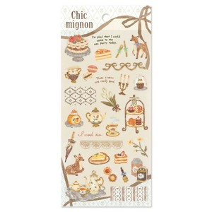 【MINDWAVE(マインドウェイブ)】シックミニョンステッカー   tea party    / シール