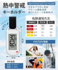 熱中症警戒キーホルダー　96個　1003614831