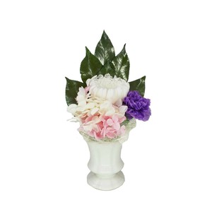 A&K プリザーブドフラワー仏花 しほり(花器付き) AKM-004