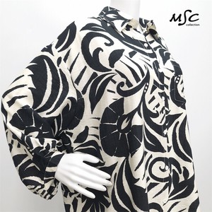 衬衫 口袋 印花 衬衫 黑白