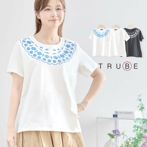 2025年新商品 T 恤/上衣 扇贝边 针织衫 刺绣 补货 L尺寸