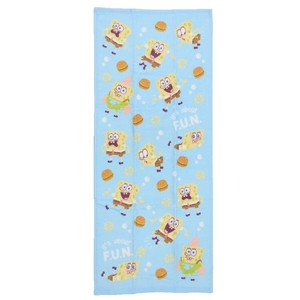 【フェイスタオル】スポンジボブ プリントロングタオル スカイドリーム