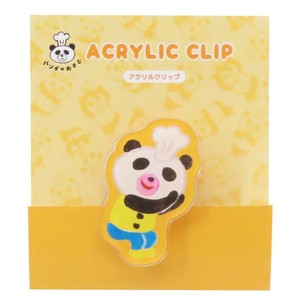 【文房具】パンダのおさじ ダイカットアクリルクリップ パンダのおさじとフライパンダ おさじ