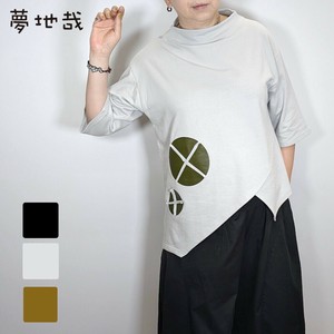 オフネック裾斜め切替 7分袖 カットソー