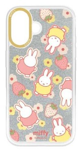 ミッフィーCamera Frame iPhone 16対応ケース いちご MF-621B