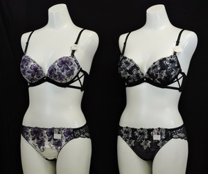 カジュアルブラショー　＜花柄チュールレース＆脇クロステープ＞　8月新商品
