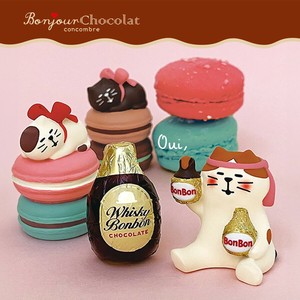 【Decole】concombre コンコンブル Bonjour Chocolat 猫&くま チョコレート オブジェ