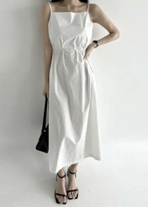 【2025春夏新作】ドローコードカーゴデザインワンピース