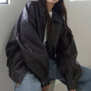夹克 新商品 人造革/仿皮革 2025年 秋 束腰夹克 秋冬