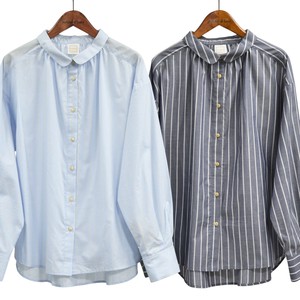 Pre-order Button Shirt/Blouse Shirtwaist Stripe Made in Japan