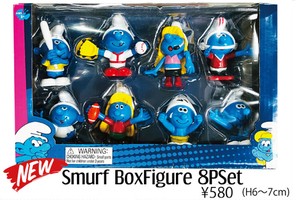 smurf BoxFigure FIGURE 8pSet　/　スマーフフィギュア8体セット