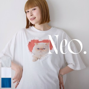 【再入荷】■Neo.■ レースハート猫 Tシャツ　◎WEB限定販売◎