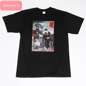 浮世絵 Tシャツ　歌川国芳05木曽街道六十九  草津 半袖/お土産/JAPAN/日本/インバウンド/和柄