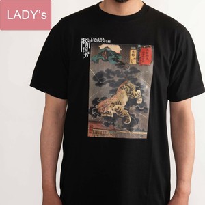 浮世絵 Tシャツ　歌川国芳06木曽街道六十九  京都 鵺 半袖/お土産/JAPAN/日本/インバウンド/和柄