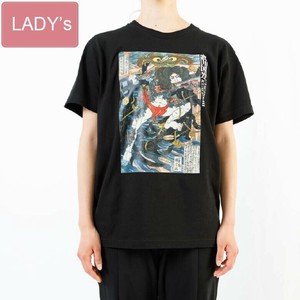 浮世絵 Tシャツ　歌川国芳01浪裡白跳張順 半袖/お土産/JAPAN/日本/インバウンド/和柄