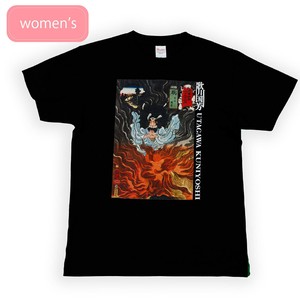 浮世絵 Tシャツ 歌川国芳02木曽街道六十九次之内 蕨 犬山道節 半袖/お土産/JAPAN/日本/インバウンド/和柄