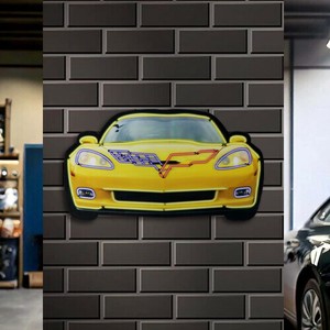 【サイン】レンチキュラー サイン 06 YELLOW CORVETTE CA-LS-473597