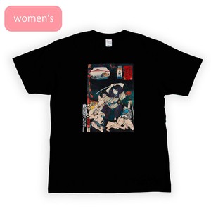 浮世絵 Tシャツ　歌川国芳03木曽街道六十九次之内 三戸野 半袖/お土産/JAPAN/日本/インバウンド/和柄