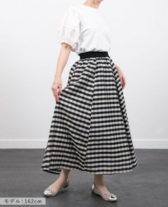 Skirt Gingham Check Waist