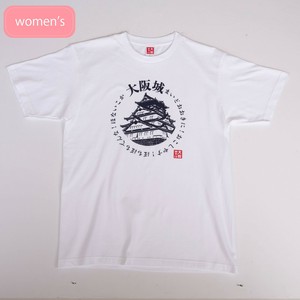 おみやTシャツ 大阪城　ホワイト 半袖/お土産/JAPAN/日本/インバウンド/大阪/大阪万博