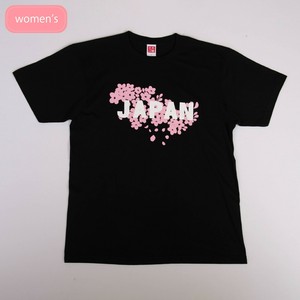 おみやTシャツ JAPAN ブラック 半袖/お土産/JAPAN/日本/インバウンド/和柄