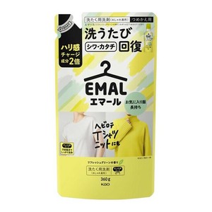 エマール　リフレッシュグリーンの香り　つめかえ用 360g 【EMAL 洗濯用合成洗剤 シワ・カタチ回復】