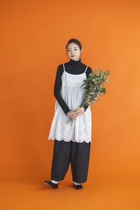 Button Shirt/Blouse Scallop Embroidery