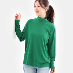 【2025年8月新作】袖口、裾切替ハイネック長袖カットソーTシャツ（M90718）