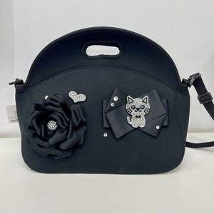 【新作】バッグ キラキラ バラ ネコ リボン ハンド ショルダー 2WAY