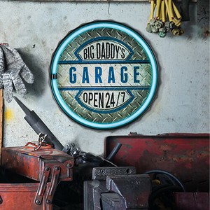 【サイン】LED ロープ ネオン サイン BIG DADDY’S GARAGE ボトルキャップ CA-LE-159114